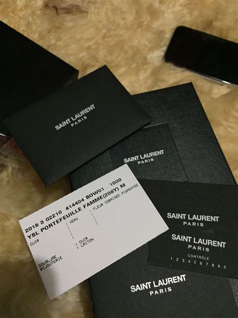 ysl authenticity check code.